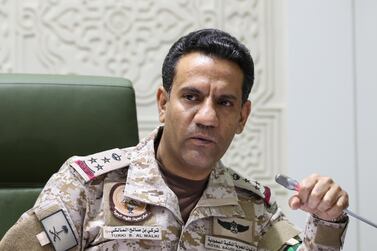 Saudi-led coalition spokesman ColTurki al-Malki said two explosives-laden drones launched by Houthi rebels in Yemen were intercepted on Tuesday. Reuters