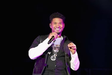 Usher is coming to the UAE this month to perform over the F1 weekend. Getty Images
