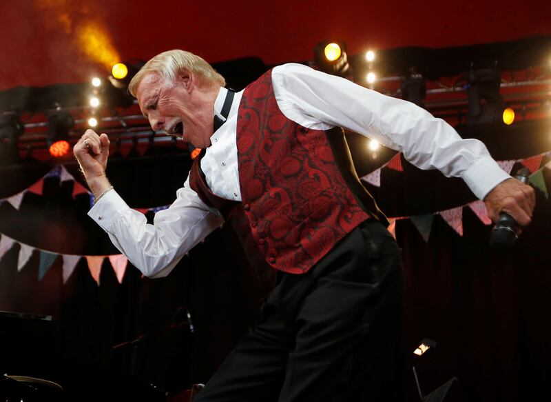 Sir Bruce Forsyth performing on the Avalon Stage at the Glastonbury music festival in 2013. Credit: Olivia Harris/ Reuters
