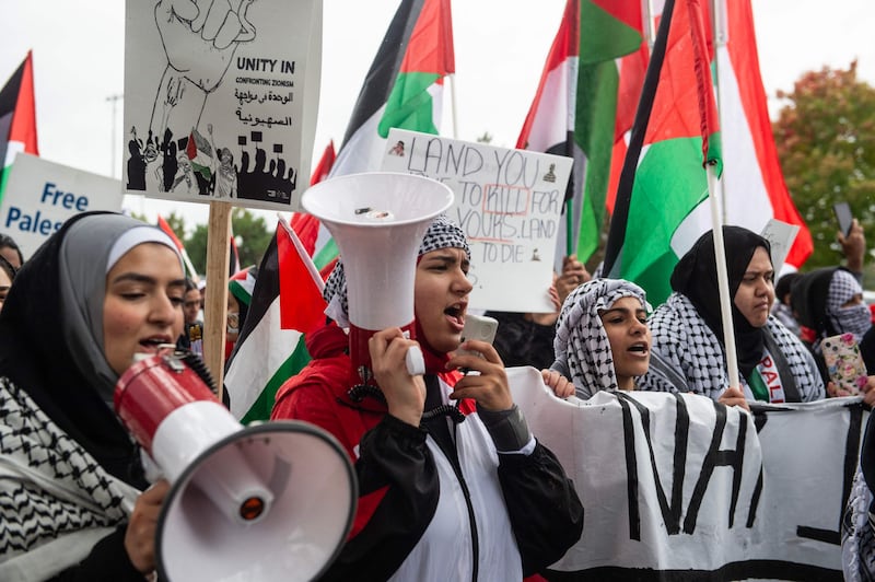 Dearborn, home to the largest concentration of Arab Americans in the country, has been a focal point of protest against US support of the war on Gaza. AFP