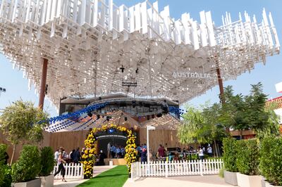 Australia's pavilion at Expo 2020 Dubai is designed to symbolise a cumulus cloud. Photo: WAM
