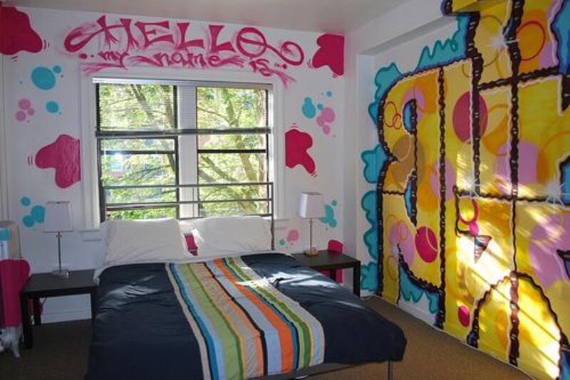 A room at Seattle City Hostel in Seattle. Photo by Pamela MacNaughtan