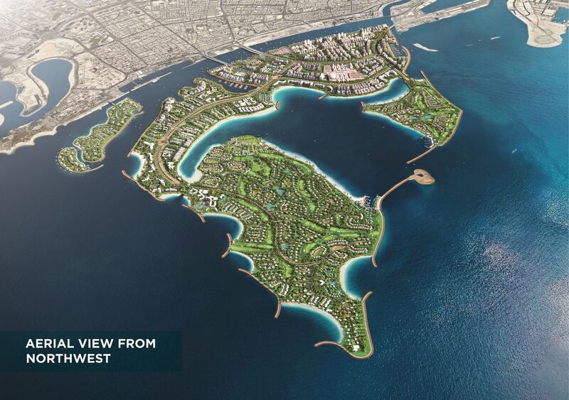 Nakheel's new vision for Dubai Islands. Photo: Nakheel