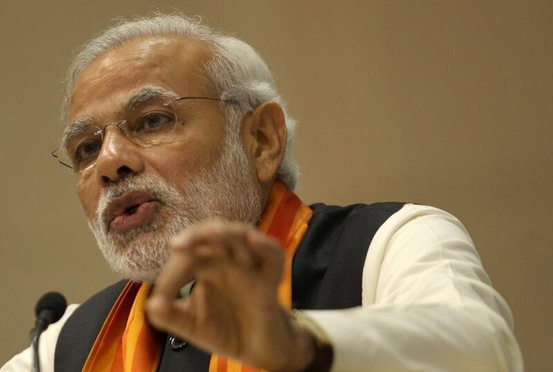 No 7. Narendra Modi, who became the new Indian prime minister in 2014. Findlay Kember / AFP Photo