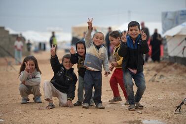 Children in the Zaatari refugee camp in Jordan. Getty Images    