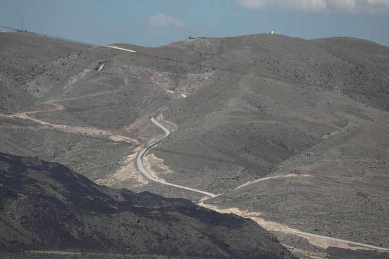 Security wall that was built by the government to prevent illegal crossings near Gurbulak Border gate in Dogubeyazit district in Agri city, eastern province of Turkey, at the Iranian border.