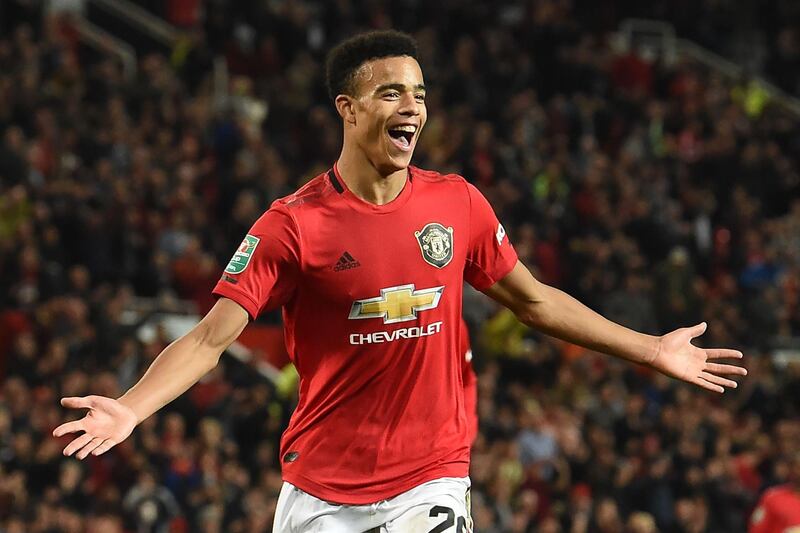 Mason Greenwood, 17, opened the scoring for Manchester United against Rochdale. AFP