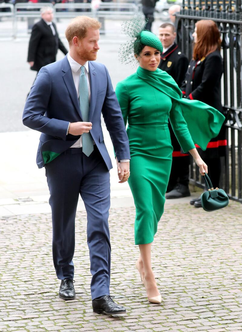 Meghan wore a dress by New Zealand designer Emilia Wickstead. Getty Images