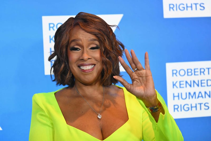 Television personality Gayle King arrives at the gala. AFP