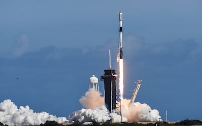 A SpaceX Falcon 9 rocket lifts off from Pad 39A at Florida's Kennedy Space Centre on February 3. The rocket carried a batch of Starlink satellites. AP