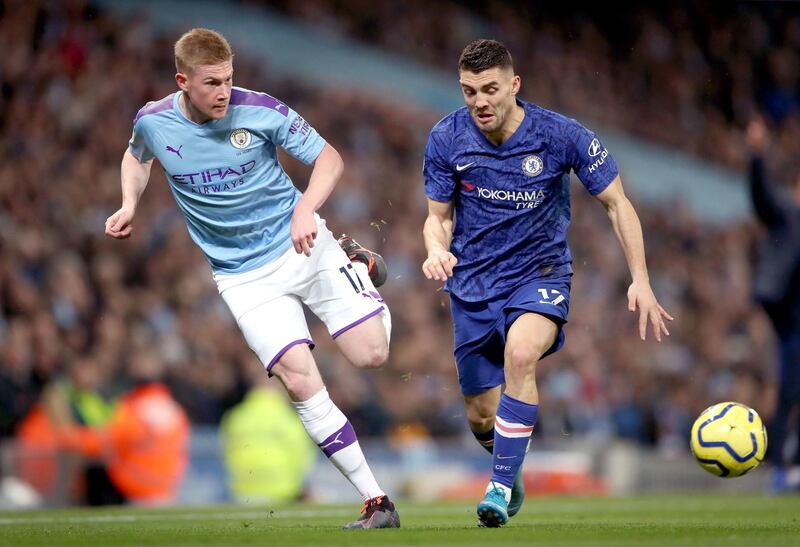 Centre midfield: Kevin de Bruyne, left (Manchester City) – His equaliser was deflected but there was no disguising De Bruyne’s influence against his old club. He was terrific. PA