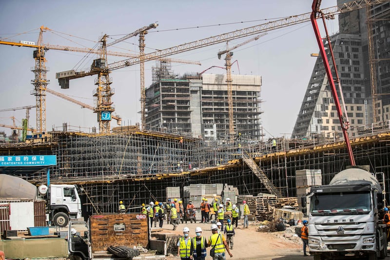 Construction of the new capital began five years ago at an initial cost of at least $60 billion. AFP
