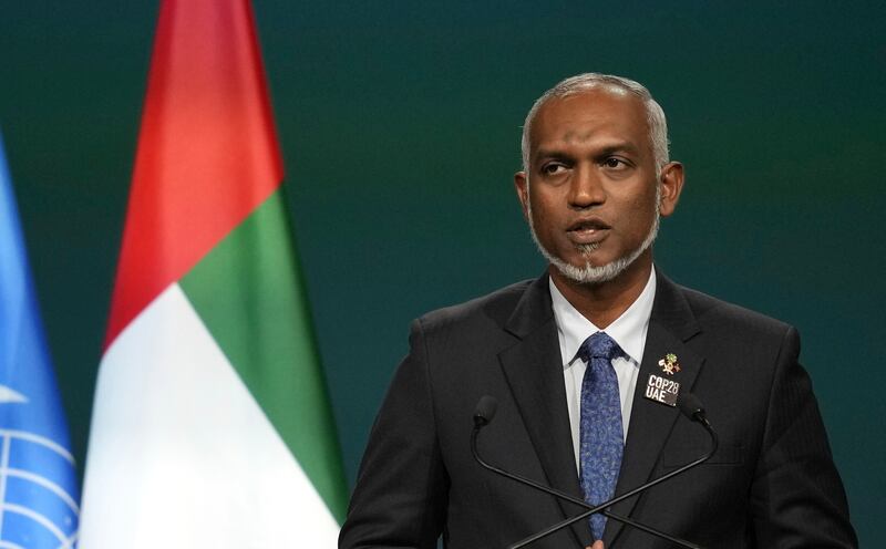 Maldives President Mohamed Muizzu has announced a fundraising campaign called 'Maldivians in Solidarity with Palestine'. AP