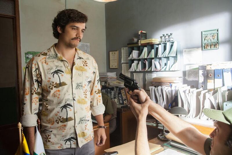 Above, Wagner Moura as Pablo Escobar in the Netflix Original Series ‘Narcos’. Daniel Daza / Netflix via AP