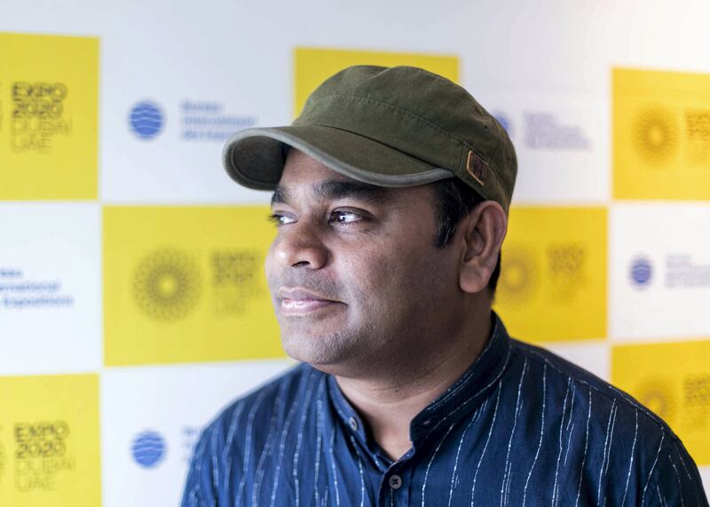 DUBAI, UNITED ARAB EMIRATES. 27 FEBRUARY 2020. 
Oscar and Grammy-winning musician AR Rahman is on the lookout for exceptional talent from the Middle East to perform in an all-female orchestra at Expo 2020 Dubai.

Auditions for the Firdaus Women’s Orchestra, with a 12-strong core group and 50 to 100 members, will begin soon.

(Photo: Reem Mohammed/The National)

Reporter: RAMOLA TALWAR
Section:
