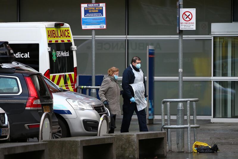 People wearing PPE walk into The Royal London Hospital. Getty Images