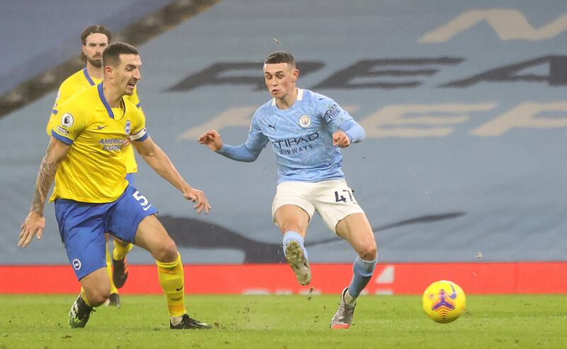 Phil Foden 9 – Scored the winner when he collected a pass from De Bruyne in his stride and, after breaking into the box from the left, he slotted into Sanchez’s near post. Now City’s top scorer in all competitions, with eight. City’s best player of the night. AP