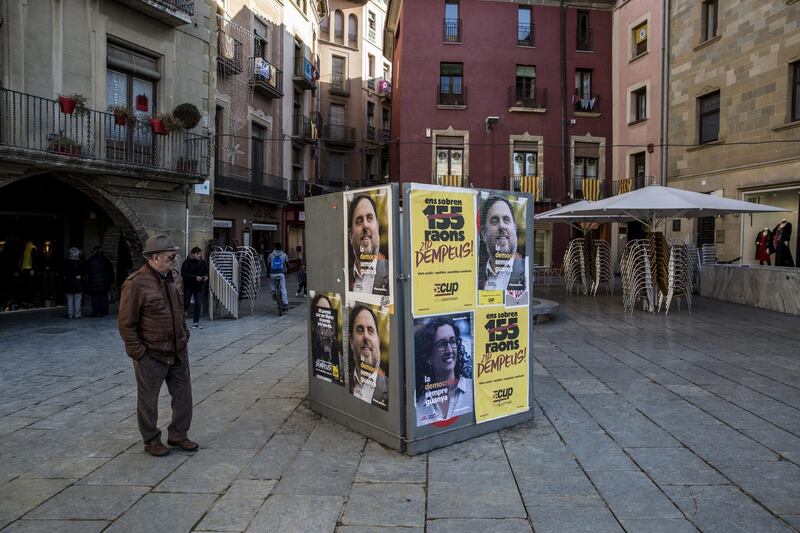 The Spanish government called the election after it took the unprecedented step of stripping Catalonia of its treasured autonomy. Angel Garcia / Bloomberg