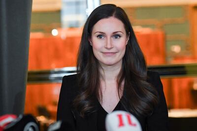 epa08087936 YEARENDER 2019 DECEMBER

Finland's new Prime Minister Sanna Marin arrives for a press conference at Parliament House in Helsinki, Finland, 10 December 2019. Marin is the world's youngest prime minister at the age of 34.  EPA/KIMMO BRANDT