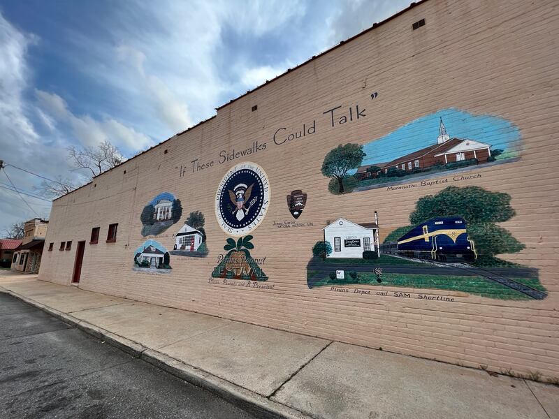 A mural in Plains, Georgia. Holly Aguirre / The National
