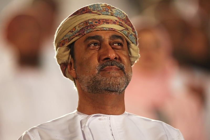 MUSCAT, OMAN - DECEMBER 16:  His Highness Sayyid Haitham bin Taimoor Al Said, Minister of Heritage and Culture Chairman of the Muscat Asian Beach Games Organising Committee looks on during the Closing Ceremony at Al-Musannah Sports City on day nine of the 2nd Asian Beach Games Muscat 2010 on December 16, 2010 in Muscat, Oman.  (Photo by Bryn Lennon/Getty Images)