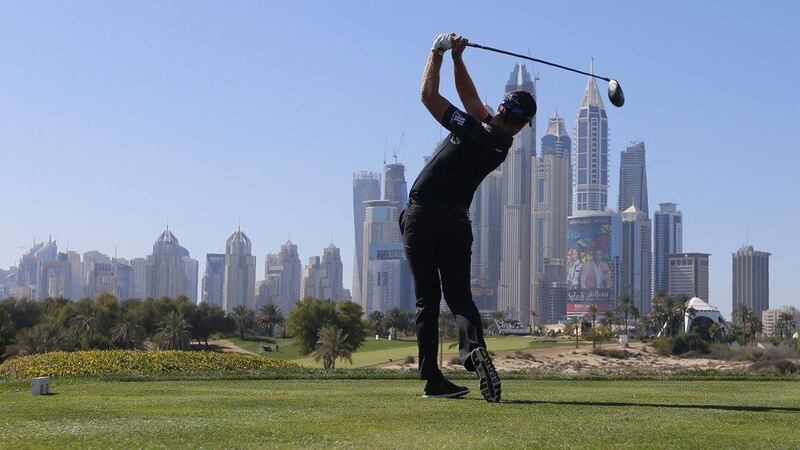 Solar panels will be installed at various Dubai Golf facilities including Emirates Golf Club, home of the Dubai Desert Classic. Karim Sahib / AFP