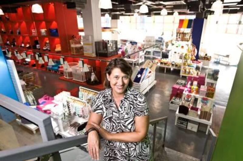 Annemarie Retera, owner of Just Kidding, says the company wanted the warehouse look and feel, similar to what is found in Holland. Charles Crowell for The National
