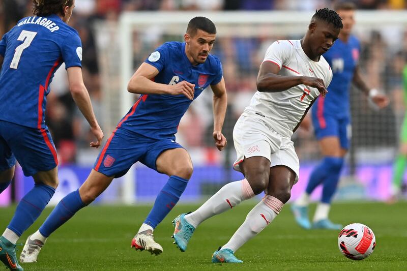 Conor Coady 6 - Along with his fellow defenders, he didn’t move the ball quickly enough in the first half which contributed to England’s lack of fluidity in possession. Produced a good save from Omlin with a header in injury time. AFP