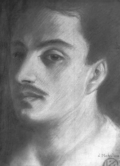 Kahlil Gibrans’s ‘Self portrait’. Courtesy Gibran National Committee