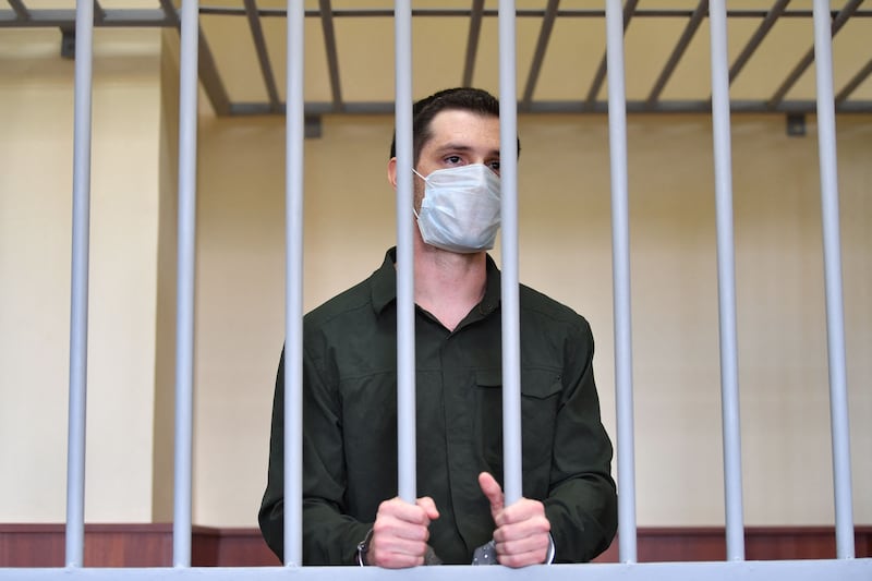 Mr Reed had been behind bars in Russia since 2019 and was sentenced to nine years in prison by a Moscow court in 2020. AFP