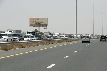 The number of deaths on Ajman's roads fell by a third in 2020. Pawan Singh / The National