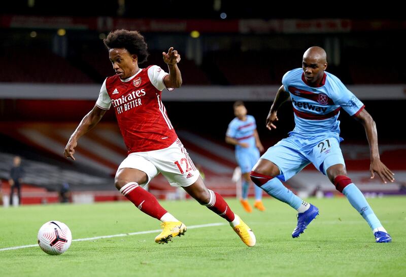 Willian - 5, Struggled to make his mark on the game after starting well and linking with Lacazette, but that was partly down to his teammates not being on his wavelength at times. PA