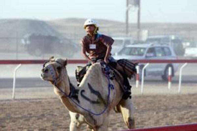 Only Emirati children rode camels at the Sweihan festival last month, officials said yesterday.