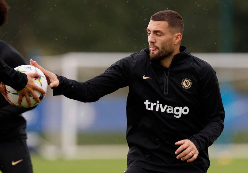 Chelsea's Mateo Kovacic during training. Reuters 
