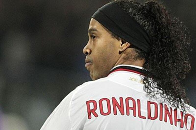 AC Milan's Ronaldinho is hoping to play in his third World Cup finals with Brazil.