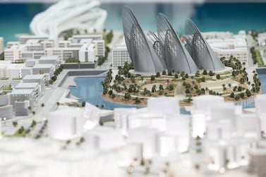 A model of the proposed Zayed National Museum at Abu Dhabi Cityscape 2016. Mona Al Marzooqi / The National