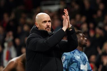 Manchester United manager Erik ten Hag applauds the fans after the Premier League match at Old Trafford, Manchester. Picture date: Tuesday December 26, 2023. PA Photo. See PA story SOCCER Man Utd. Photo credit should read: Martin Rickett/PA Wire.

RESTRICTIONS: EDITORIAL USE ONLY No use with unauthorised audio, video, data, fixture lists, club/league logos or "live" services. Online in-match use limited to 120 images, no video emulation. No use in betting, games or single club/league/player publications.