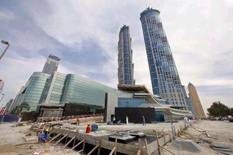 The JW Marriott Marquis will become Dubai's biggest hotel by number of rooms when it opens at the end of the year. Jeffrey E Biteng / The National