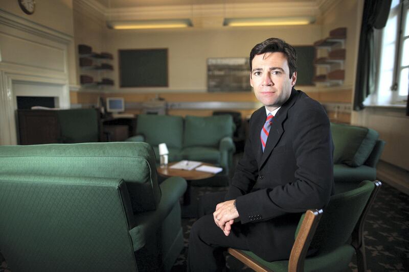 LONDON, ENGLAND - JUNE 16:  Labour Party leadership candidate Andy Burnham poses for a portrait in Portcullis House, Westminster on June 15, 2010 in London, England. Ed Balls, David Miliband, Ed Miliband, Diane Abbott and Andy Burnham are the five candidates who have won enough backing from fellow MPs to stand in the Labour leadership election.  (Photo by Peter Macdiarmid/Getty Images)