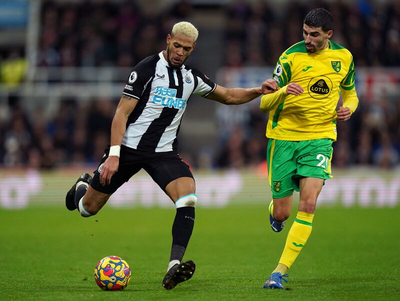 Joelinton - 6: Struck a fierce shot just over the bar after 20 minutes and another way over later in the half. Brazilian felt he should have had a second-half penalty after being fouled in box but waved away by referee. PA