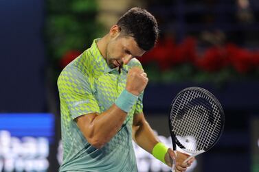 ATP 500 - Dubai Tennis Championships - The Dubai Duty Free Tennis Centre, Dubai, United Arab Emirates - March 2, 2023 Serbia's Novak Djokovic celebrates after winning his quarter final match against Poland's Hubert Hurkacz REUTERS / Amr Alfiky