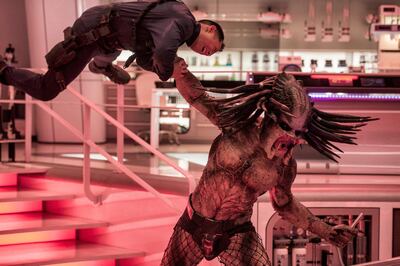 This image released by 20th Century Fox shows a scene from "The Predator." (Kimberley French/20th Century Fox via AP)