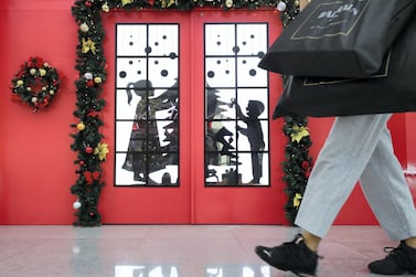 Dubai, United Arab Emirates - Reporter: N/A: Photo project. Christmas decorations in Dubai Mall. Monday, December 9th, 2019. Dubai Mall, Dubai. Chris Whiteoak / The National