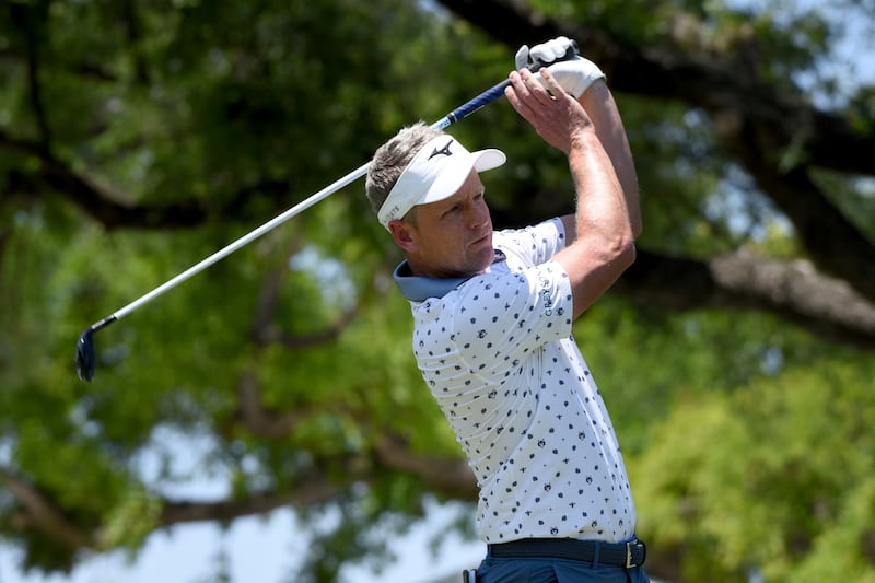 Europe's Ryder Cup captain Luke Donald competes at the Charles Schwab Challenge golf tournament in Fort Worth, Texas, in May 2022. AP