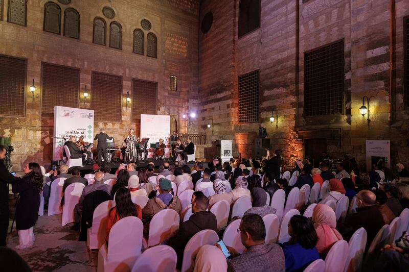 The concert honouring Umm Kulthum was attended by Emirati and Egyptian cultural dignitaries.