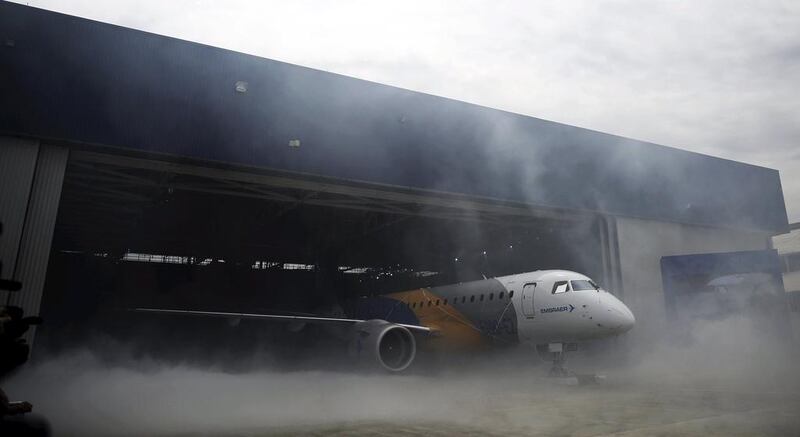 One of iEmbraer's E190-E2 prototypes in Sao Jose dos Campos, Brazil. The company has introduced a fourth varient which is under testing. Nacho Doce / Reuters