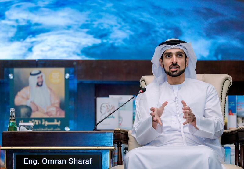 Abu Dhabi, United Arab Emirates, October 30, 2019.  
Public lecture from a project manager of the UAE’s Mission to Mars programme by Omran Sharaf at the Emirates Centre for Strategic Studies and Research. 
Victor Besa/The National
Section:  NA
Reporter:  John Dennehy