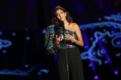 Fatma Said performs on stage during Global Citizen Live on September 25, 2021 in Paris. Photo: Getty  
