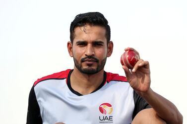 Mohammed Ayaz made his debut for UAE in February, three years after suffering an injury when it first looked as though he'd get in the team. Now the coronavirus has stopped his second crack and cementing a place in the team. Chris Whiteoak / The National