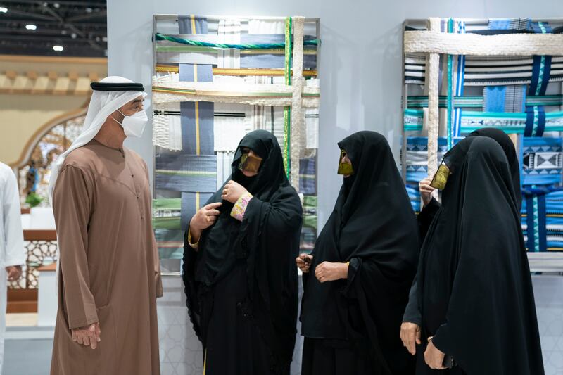 Sheikh Mohamed bin Zayed, Crown Prince of Abu Dhabi and Deputy Supreme Commander of the UAE Armed Forces, at Adihex. The exhibition runs until Sunday.